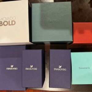 Swarovski & Aurate Jewelry Box Collection, Movado Mold watch box and Tiffany&Co
